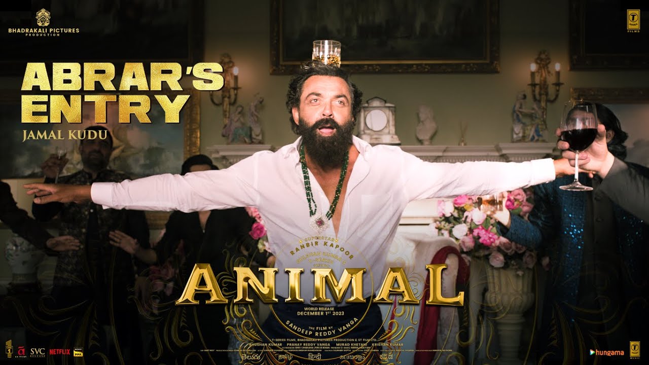 Animal: abrar’s entry - jamal kudu | bobby deol | sandeep vanga | bhushan kumar